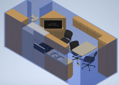 Digital image of education unit setup.