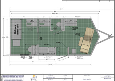 Medical trailer specialty bus blueprint