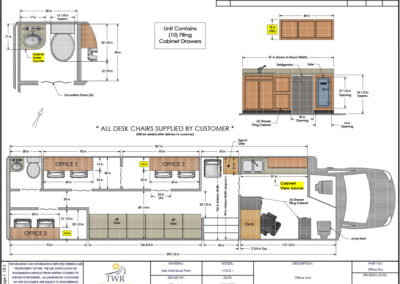 Medical office specialty bus blueprint.