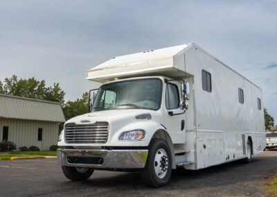 Exterior image of white specialty trailer.