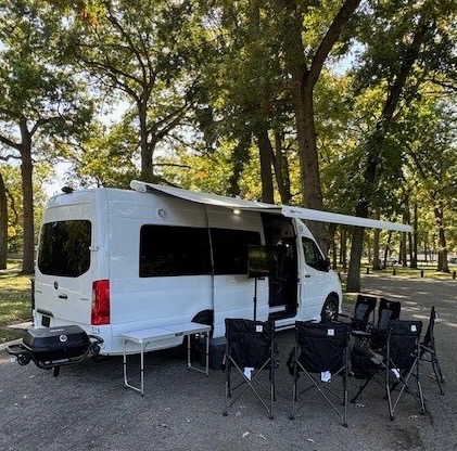 interior of a tailgater van